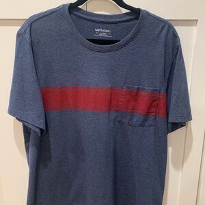 UNTUCKit Men's Blue and Red Stripe Shirt